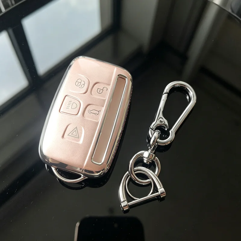 Remote Car Key Case for Land Rover Range Rover Sport Evoque Freelander Velar Discovery 4 Jaguar XE XJ XF Guitar Smart Key Cover view 3