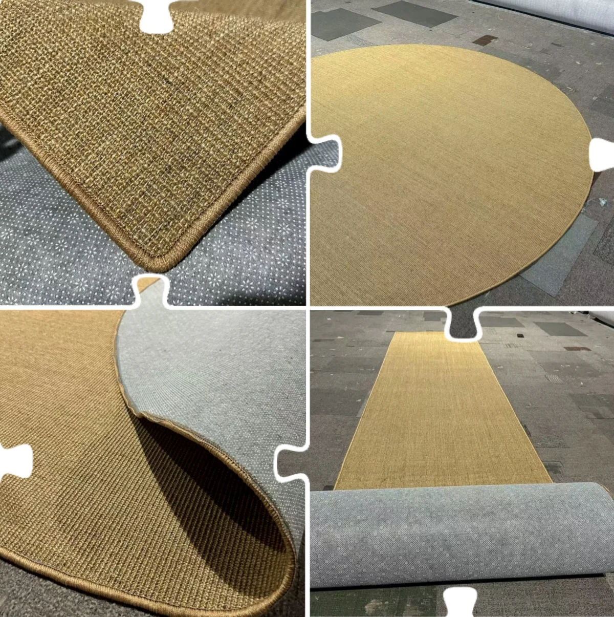 

New Trendy 100% Natural Sisal Fiber Carpet Durable Anti-slip Bedroom Livingroom Custom Size Shape High Quality Pet Eco-friendly