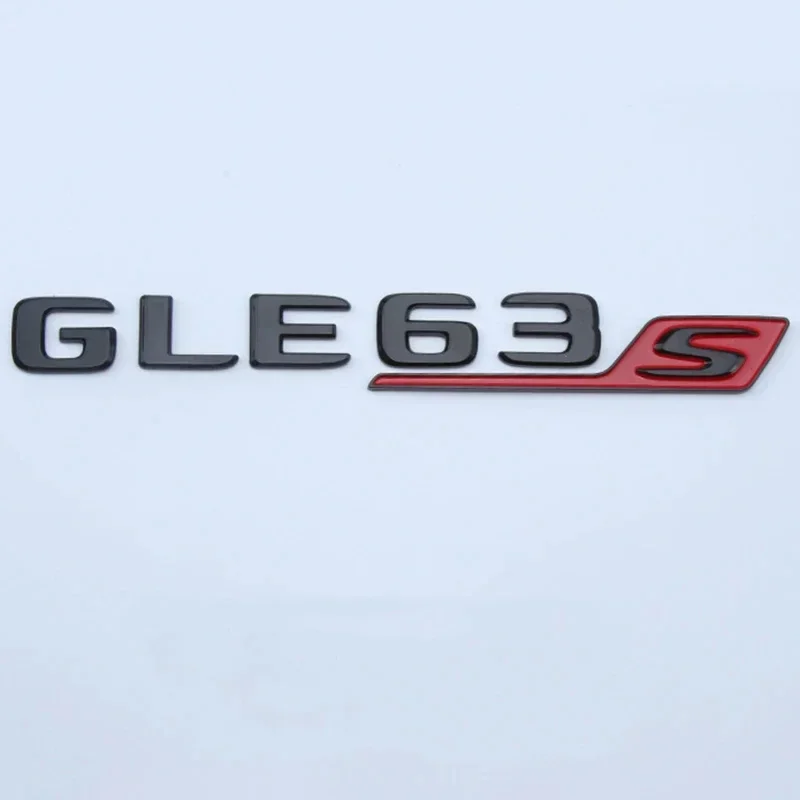 Car Rear Trunk Letters Badge Sticker For Mercedes GLE63 AMG W166 W167 GLE63S V8 Biturbo 4matic Emblem Logo Stickers Accessories