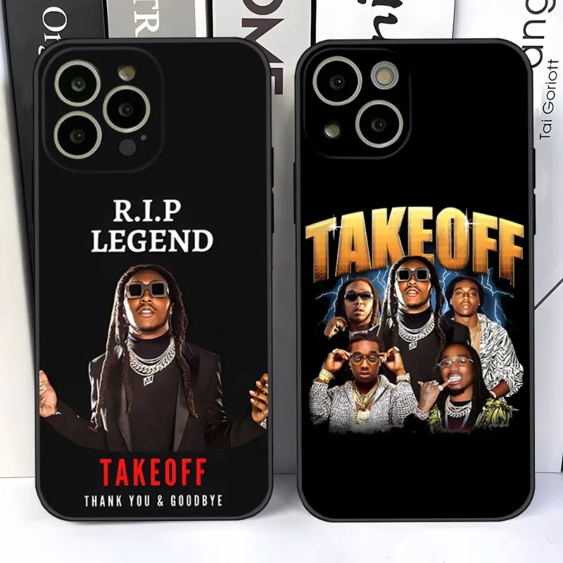 Rapper Takeoff Phone Case For 14 Pro Max For Apple Iphone 13 14 12 Mini 11 Xr X Xs Pro Max 8 6s 7 6 Plus Back Cover