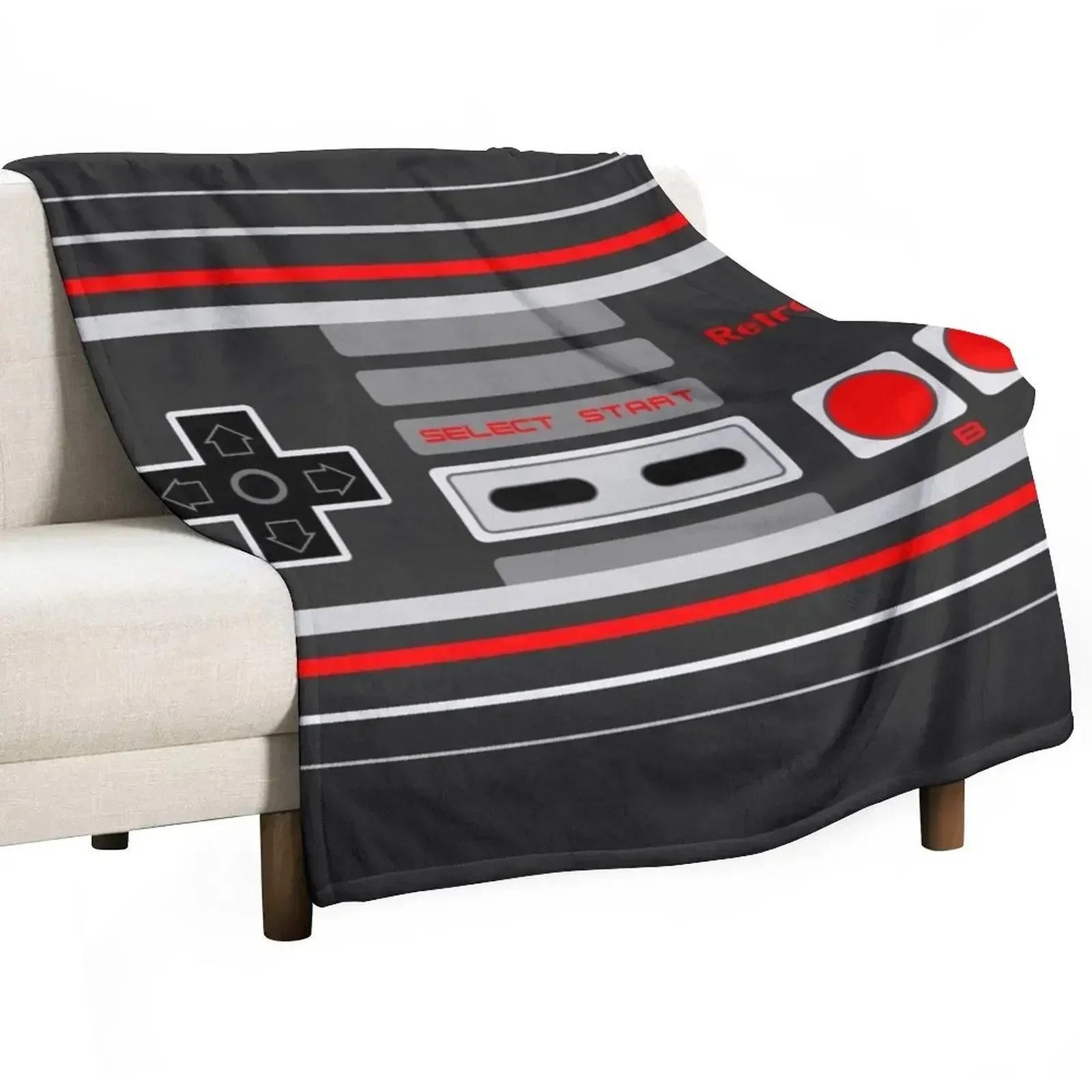 

8-Bit Retro Gamer - Controller Throw Blanket Retros for babies christmas gifts Blankets
