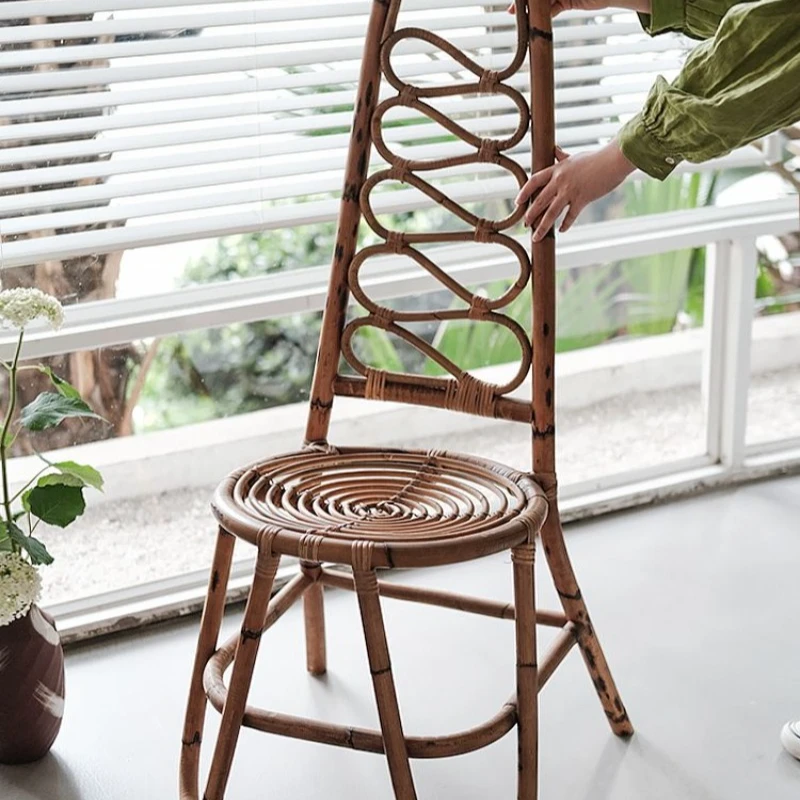 

M attan dining chair dining stool high back chair dining room living room homestay home retro senior light luxury French