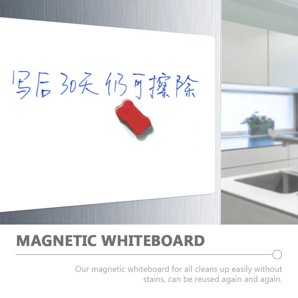 لوحات مذكرة مغناطيسية ذات سطح أملس، لوحة مسح جاف للثلاجة، سبورة بيضاء مغناطيسية، رسالة عائلية، قائمة تذكير لاصقة #2