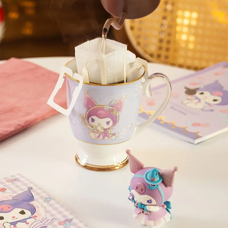 Hot Sanrios Hellokitty Ceramics Mug Kuromi Cinnamoroll Coffee Cup Kids Cartoon Milk Cup Couple Cute Gift Home Office Water Cup