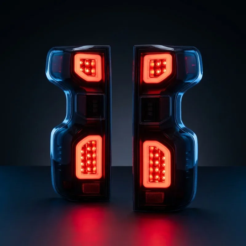 Compatible with 2019-2023 1500 2022 LTD Smoked LED Tail Lights Assembly DRL Sequential Turn Signal Rear Lamp