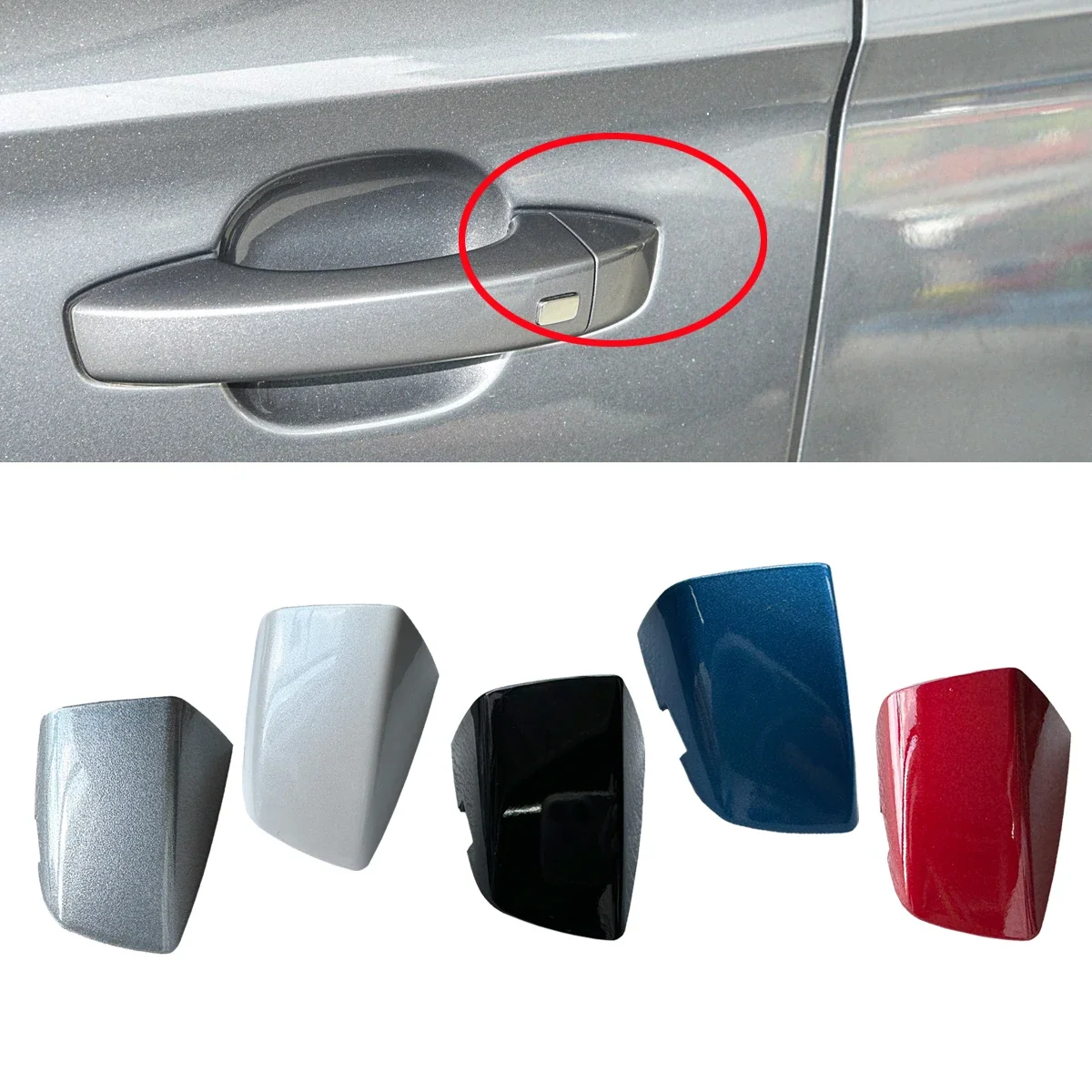 New Car Exterior Front Left Door Handle Cover Cap Trim without Chrome for Roewe RX8 RX5 RX3 I6 I5 MG MG6 MK2 HS EZS ZS 2017-2020