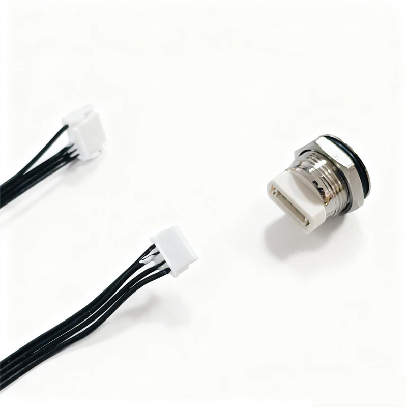JIKONG BMS Switch-Wire 50cm Length with On/Off Metal Push Button Momentary Push Mini Round-Switch Power Push Button