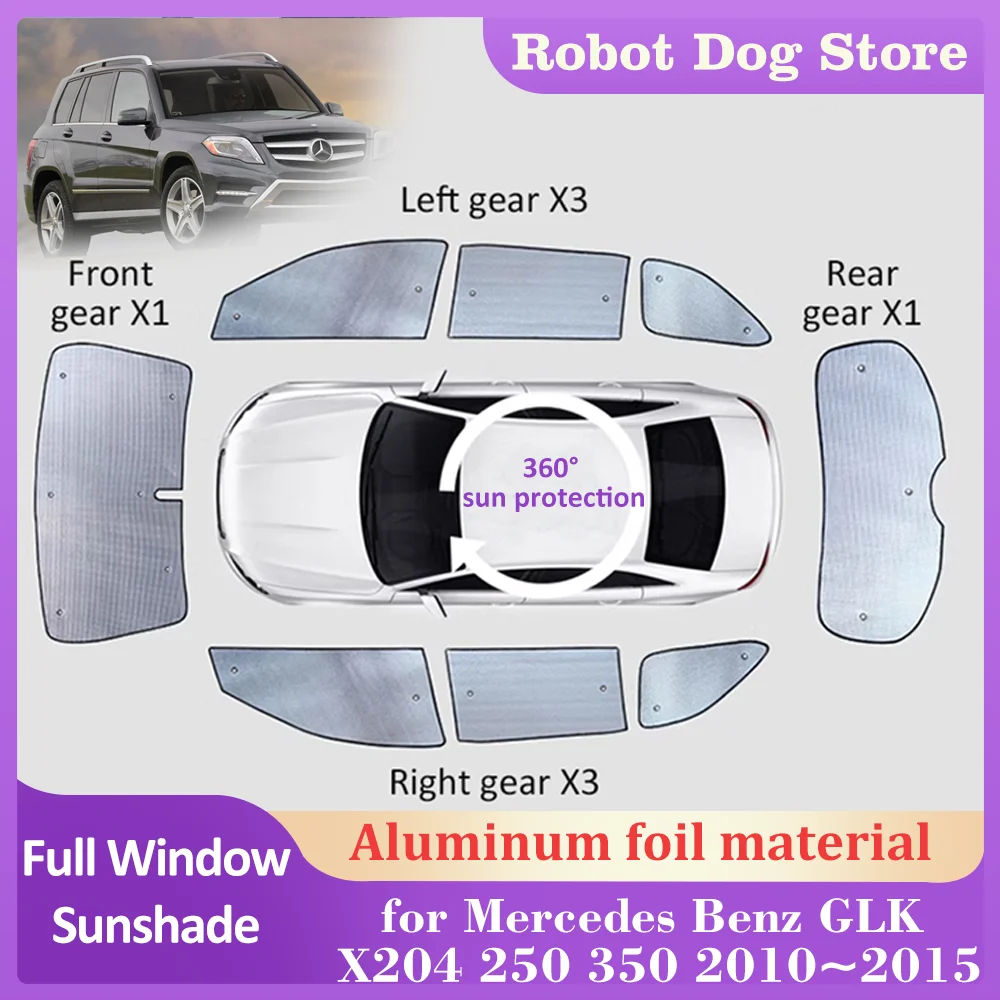

Full Coverage Sunshades for Mercedes Benz GLK X204 250 350 2010~2015 Windows Visor Windshield Curtain Sunroof Cover Accessories