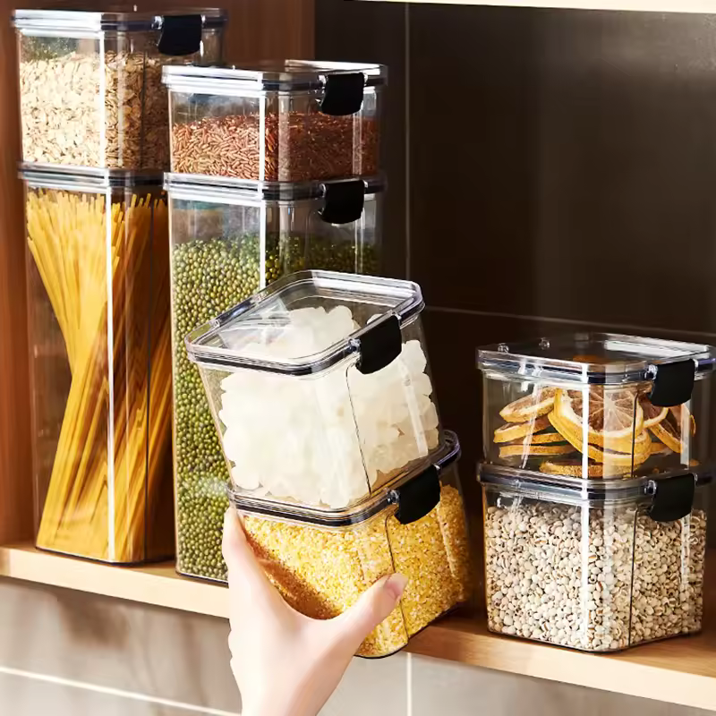 Sealed Jars Kitchen Grain Storage Organizer Review, Moisture-Proof Food Storage Containers image 3