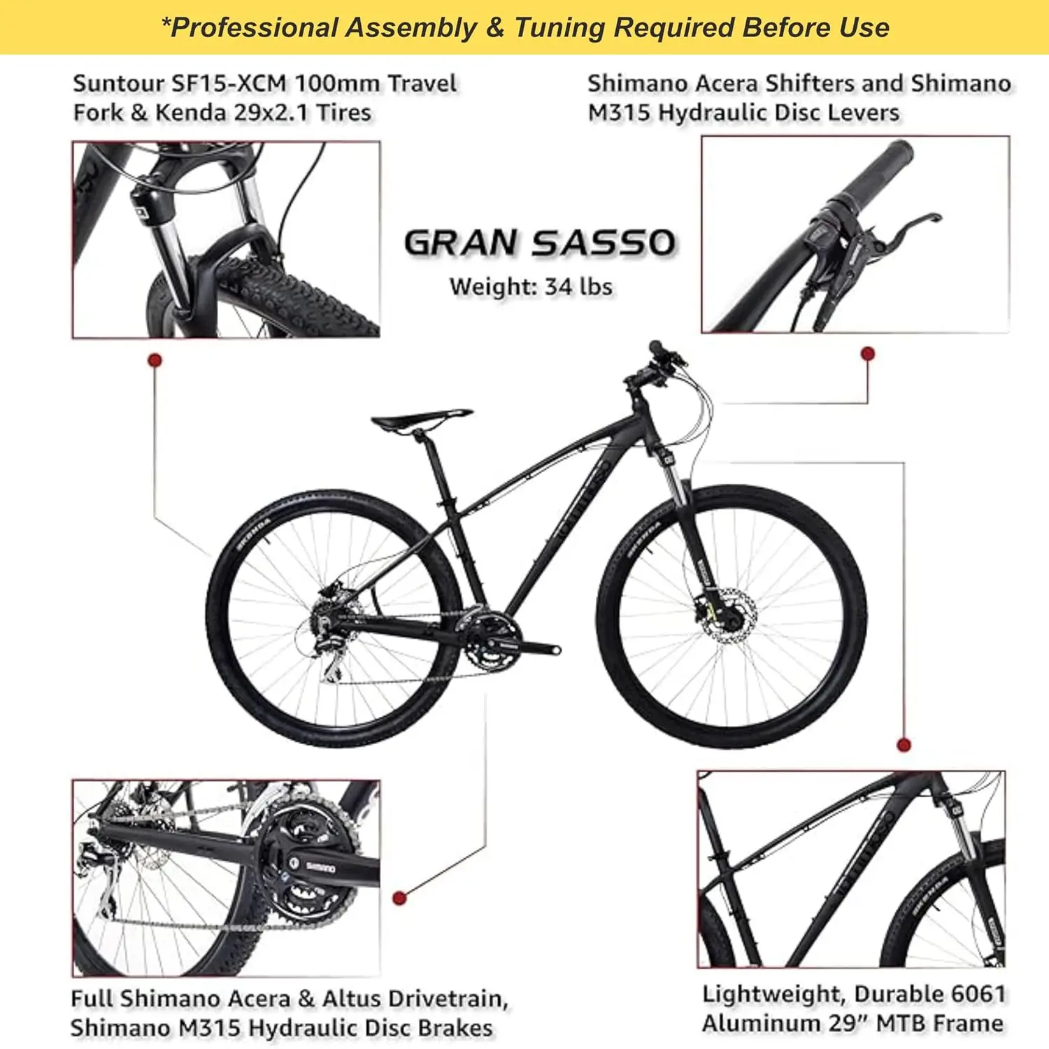 Gran Sasso 29er Mounain Bike Hydraulic Disc Hardtail Best Looking MTB