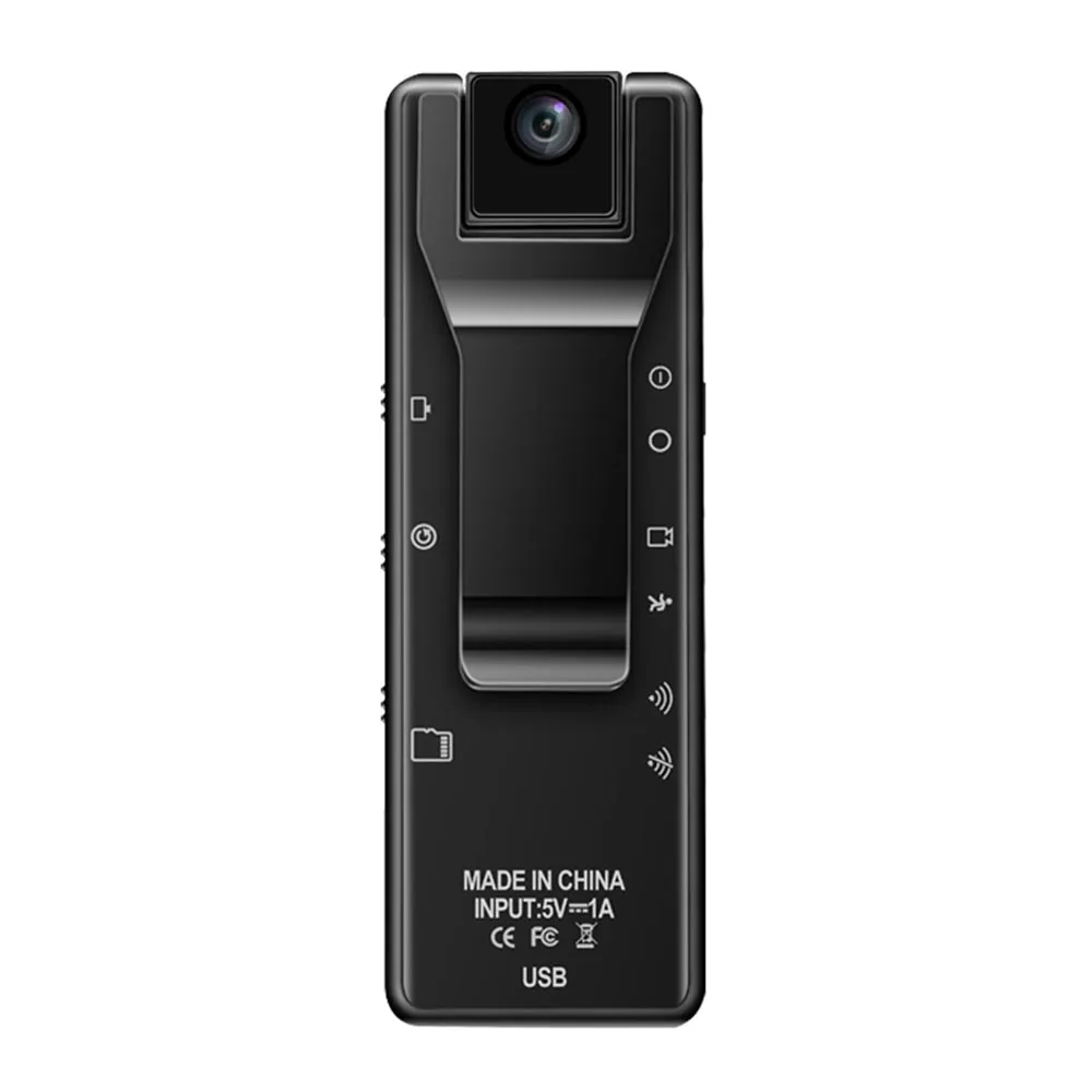 

256GB Memory Mini Body Camera WiFi 4K 3840*2160P 180 degree lens rotation Video Recorder with Clip Wireless Viidure app PQ382