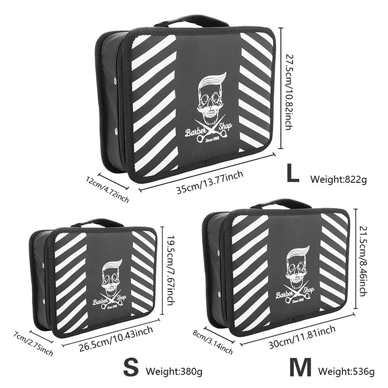 Maleta de almacenamiento de maquillaje para Barbero, bolsa de tijeras Haridressing Haricut, organizador de cortaúñas de almacenamiento multifunción