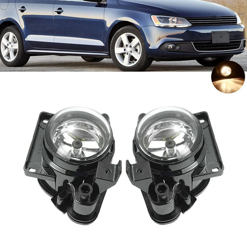 Car Front Bumper Fog Lights Assembly Fog Light Replacement Accessories For VW Bora For JETTA MK6 2008-2015