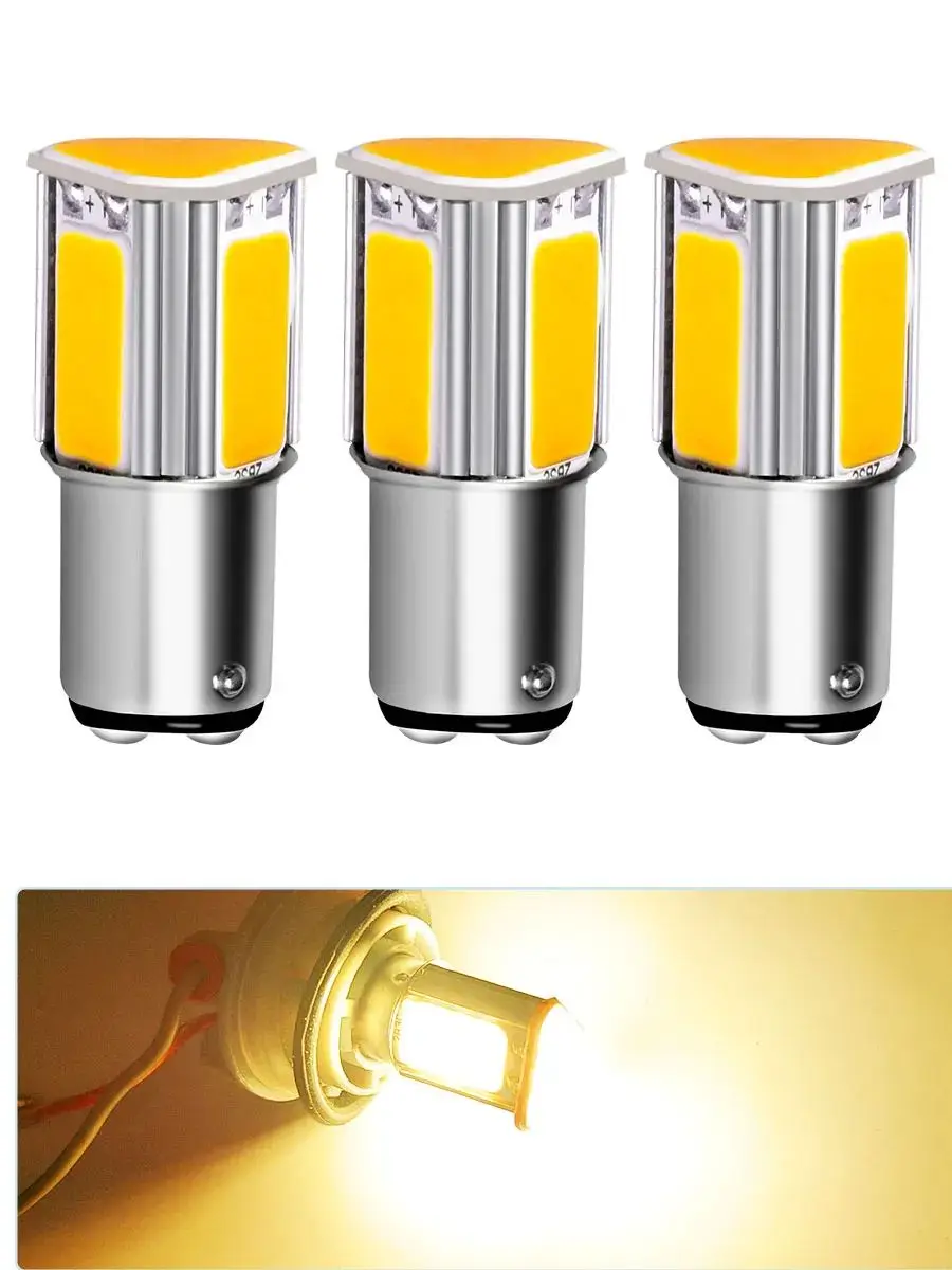 4PCS BA15S BAY15D LED Auto Bremse Reverse Glühbirnen 1156 P21W S25 G18 1157 P21/7W 12V für Automotive Stop Blinker Lichter