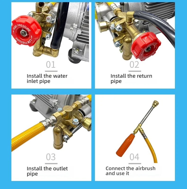 Electric Sprayer Household Four-stroke Dual Cylinder Spraying Pump Agricultural