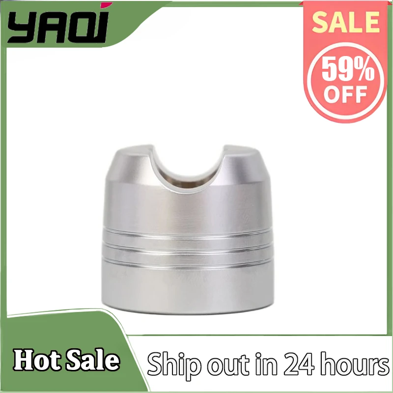 YAQI Matte Chrome Color Mens Shaving Razor Holder - Compact Lightweight 59.4g Portable for Travel, Durable Men's Grooming tool