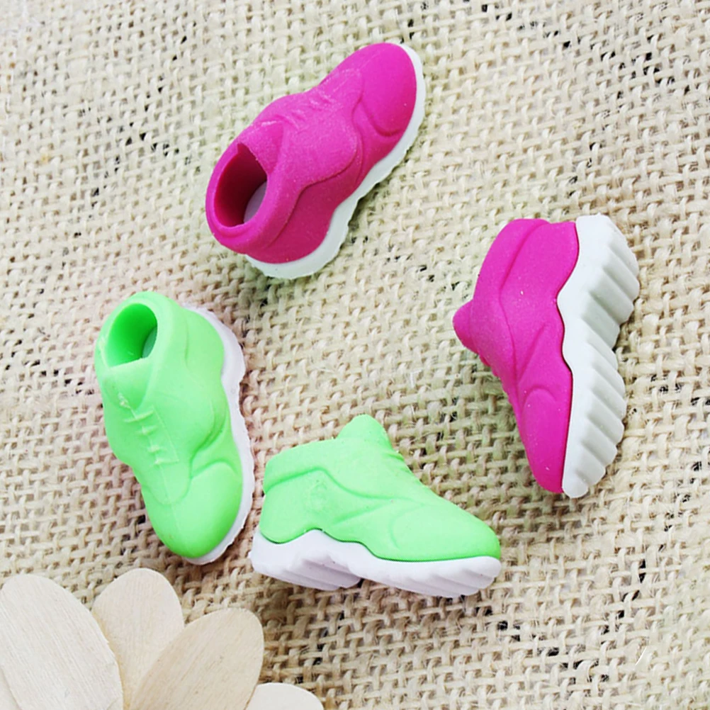 

4pcs Novelty Kids Cartoon School Supplies Erasers School Supplies Gifts Student Erasers Stationery Teaching Aid