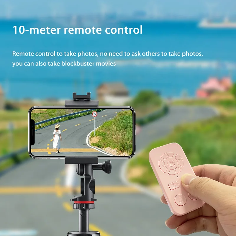 Rechargeable Bluetooth Remote Control Protable Self-Timer Camera Stick Shutter Button Wireless Controller For IPhone Samsung