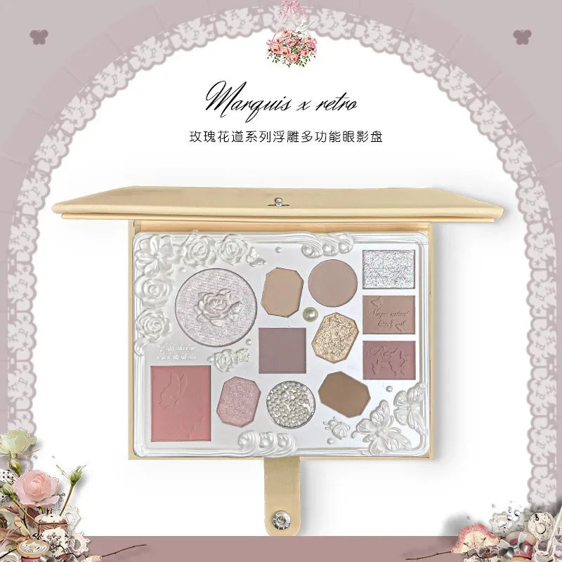 

Marquis Butterflies Eyeshadow Palette Highlight Blush Palette Matte Shimmer Shine Nude Eye Glitter Makeup Rare Beauty Cosmetic