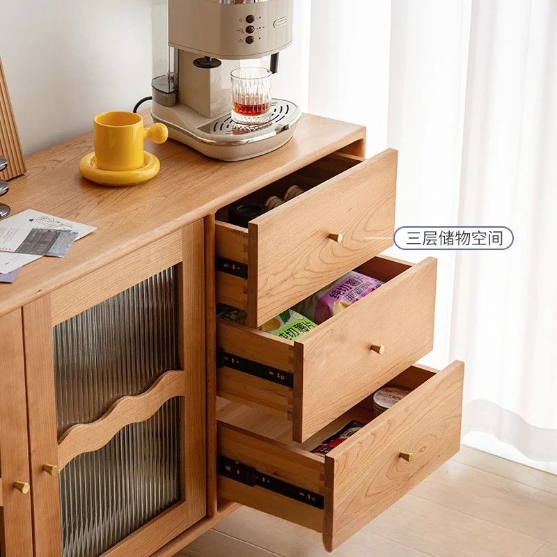 Italian Fashionable Dining Side Cabinet Japanese Small Apartment Living Room Cabinet Tableware Home Furniture Armadio XY40GZ