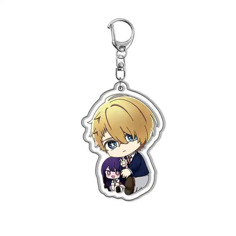 New Anime Oshi No Ko Keychain Ai Hoshino Q Version Bag Pendant Cosplay Accessories Ruby Hoshino Kana Arima Acrylic Key Chain