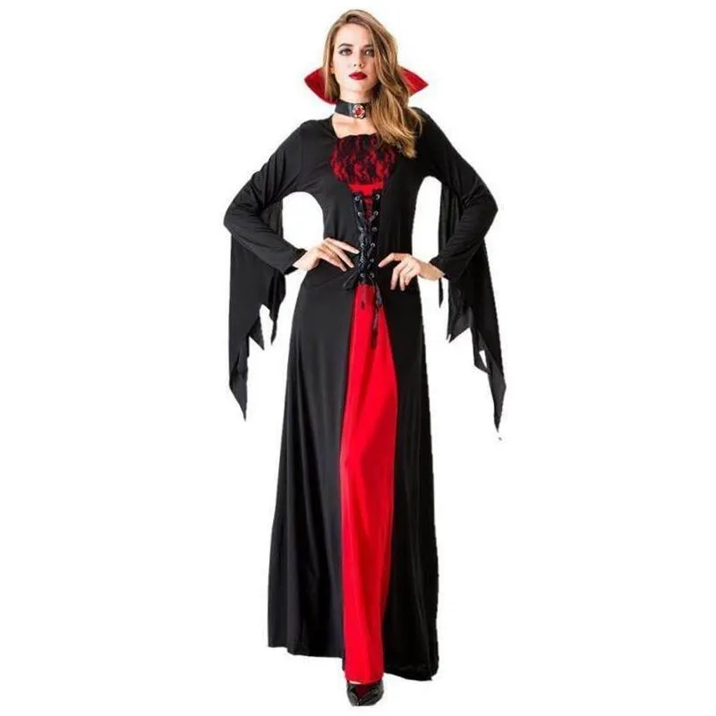 

Halloween Demon Bride Wizard Cosplay Costume Women's Traditional Ethnic Stage Performance Clothing Autumn Fashion