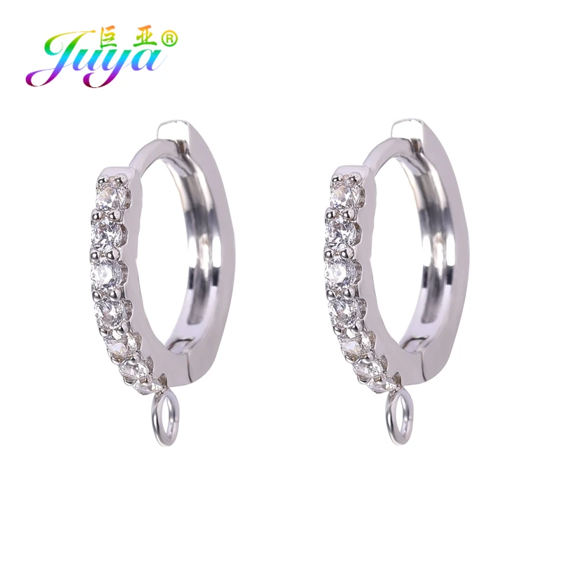 Juya 18 Karat vergoldet versilbert kreative Basic Bail Ohr draht Verschluss Ohrring Haken Zubehör für DIY Frauen trend ige Ohrring herstellung – Detail 4