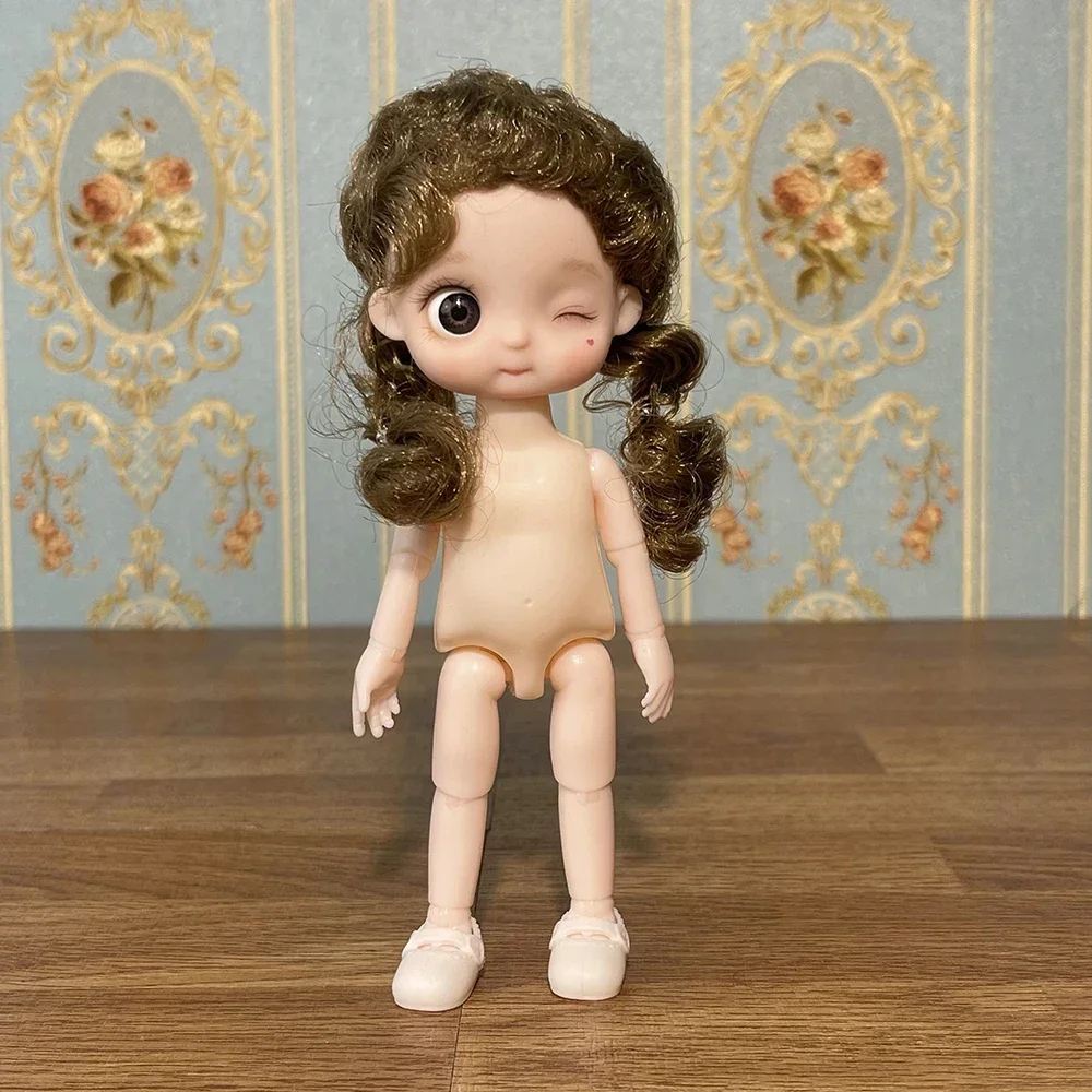 Moda bonito 17cm princesa boneca 1/8 bjd bonecas playhouse brinquedo crianças meninas boneca brinquedo presente