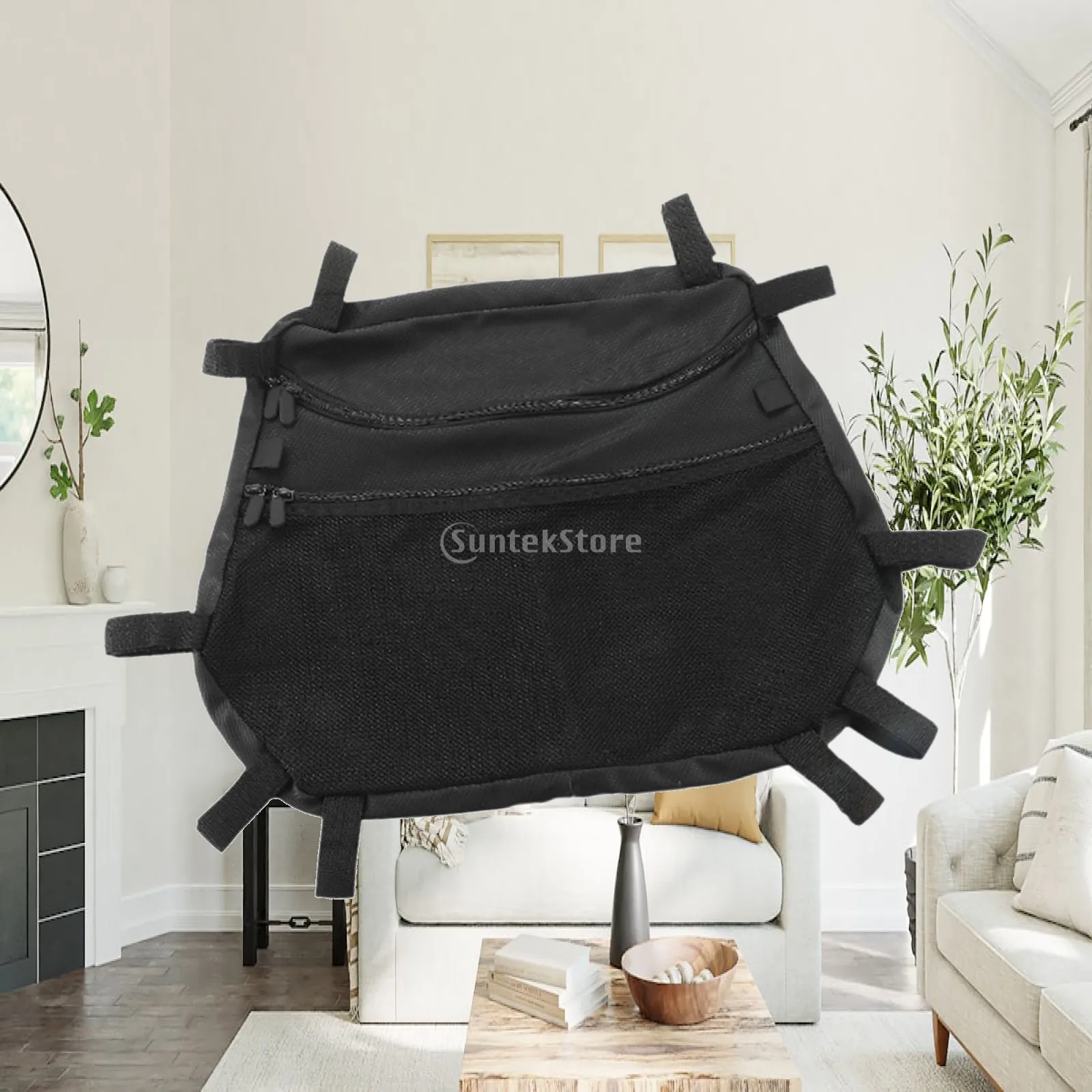 Overhead Storage Bag Mesh Pocket Gear Bag Tool Pouch Easy Installation Travel Organizer Luggage Bag for RZR S 800 2009-2014