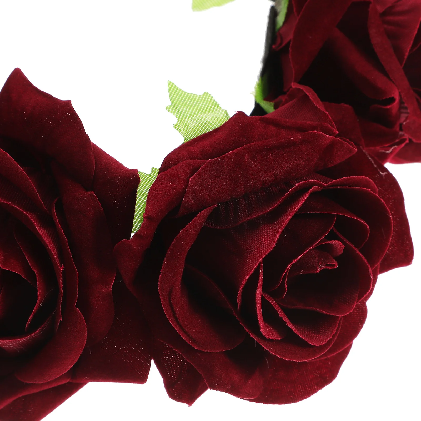 

7 Cm Rose Headband Floral Hair Accessories Fashion Flower Headpiece Elegant Silk Bridal Vine Embroidered