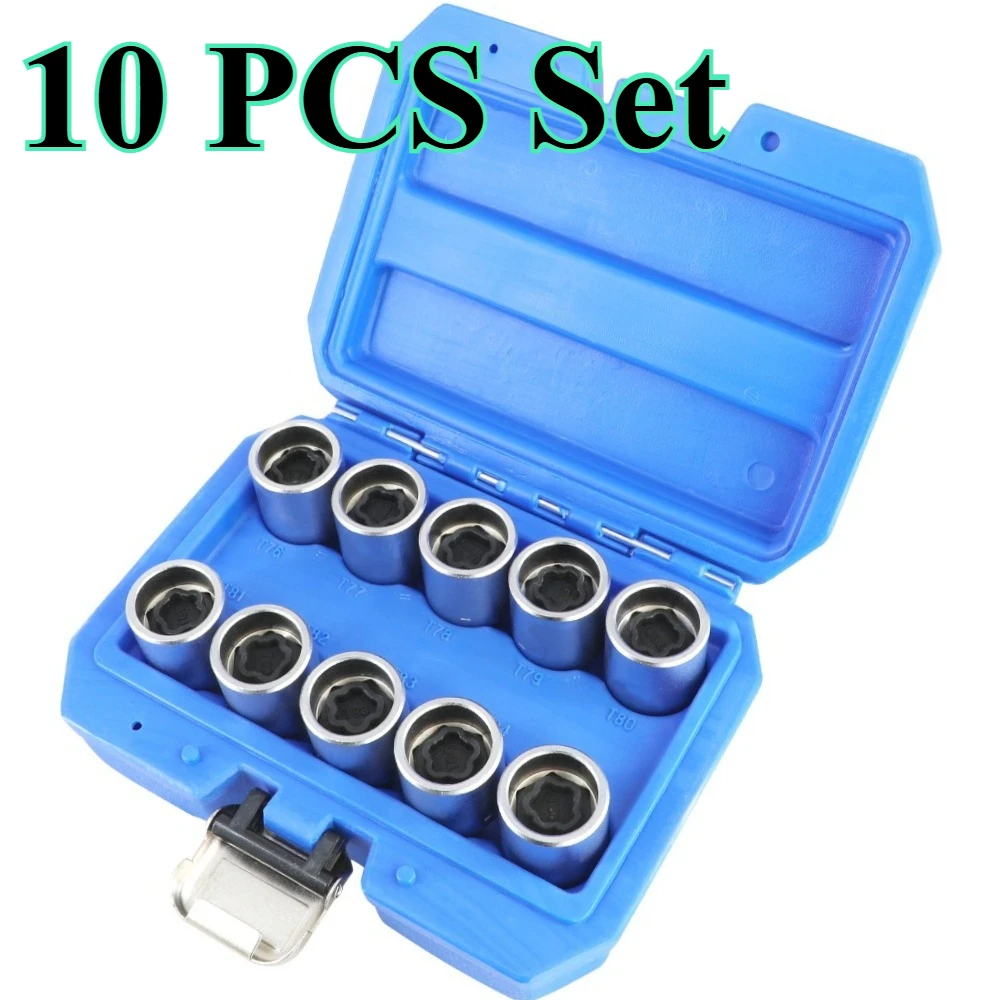 

10Pcs for Tesla Wheel Lock Key&Lug Nut Anti-Theft Wheel Lock Removal Tool Set with Socket