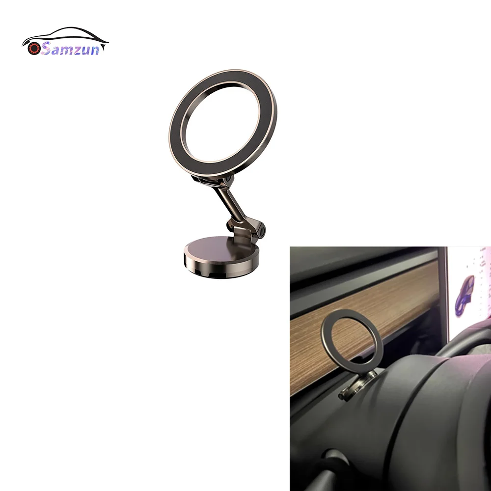 

For Tesla Model 3 Y X S 2017-2023 Model3 ModelY Magnetic Phone Holder Car Accessories Smartphone Bracket Support Alloy Material