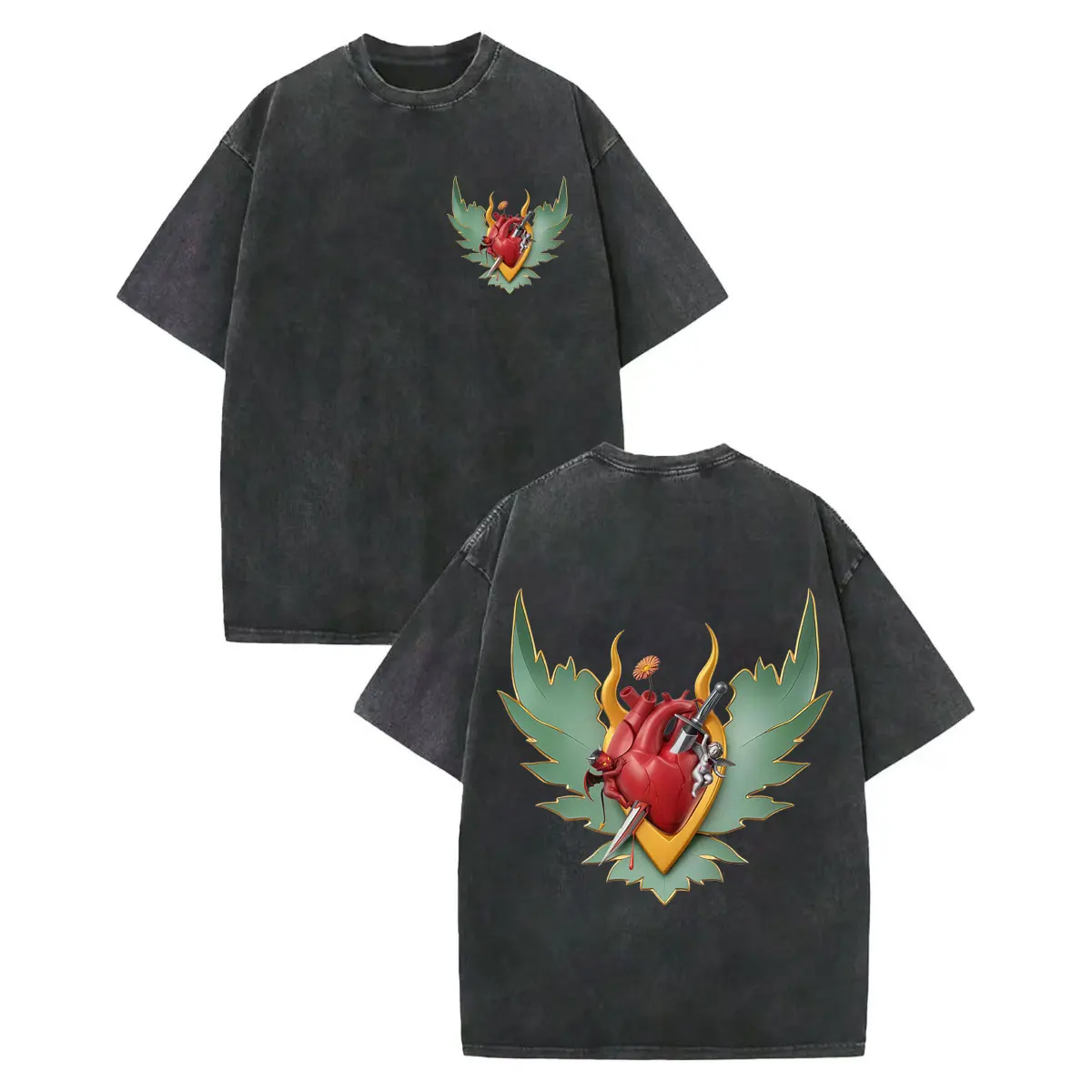 

Винтажная потертая футболка в стиле рэпера Anuel AA Merch Harajuku, футболки с короткими рукавами в стиле хип-хоп для мужчин и женщин, повседневные модные футболки большого размера