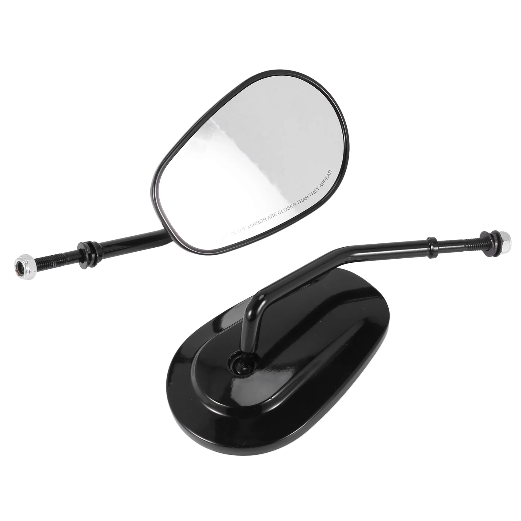 Black Matte Motorcycle Side Mirrors For Harley Davidson Xl 883 1200