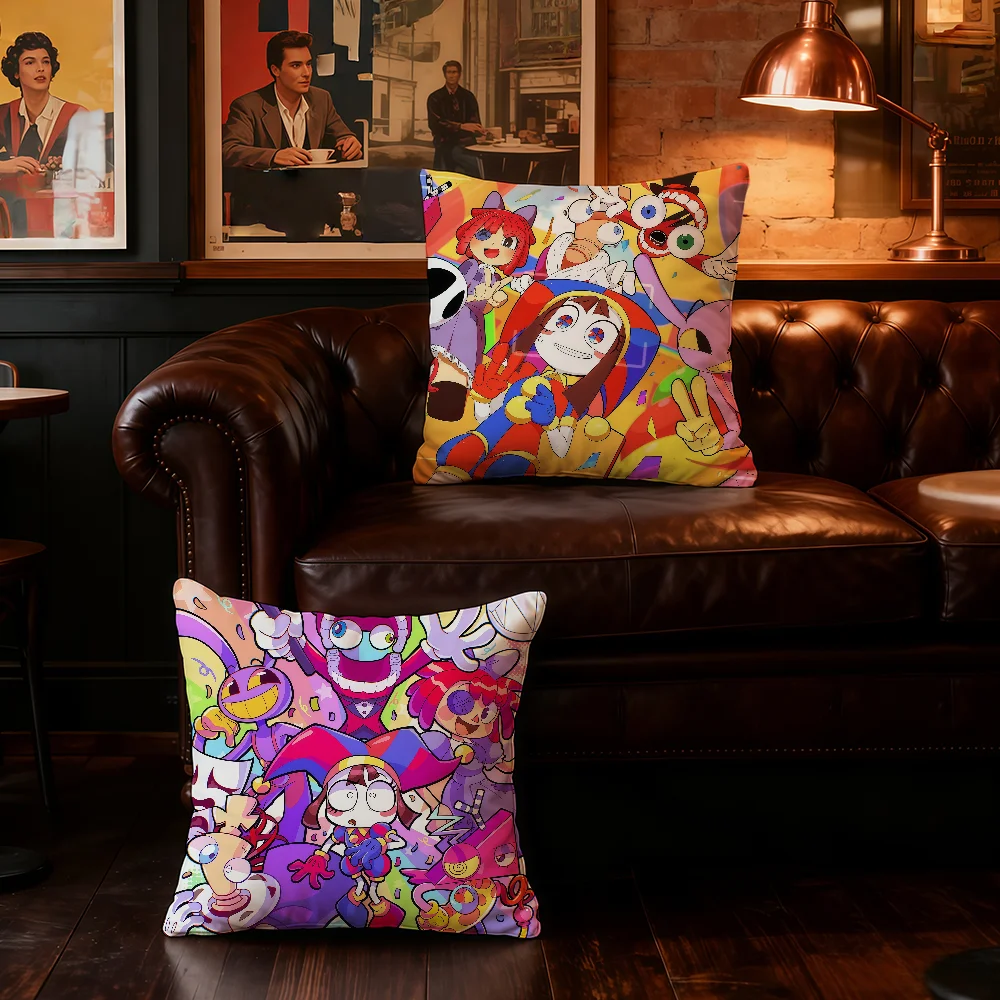 Game A-Amazing D-Digital C-Circus cushion cover Home Office Birthday Anniversary Gifts Soft Skin Friendly Cushion Cover