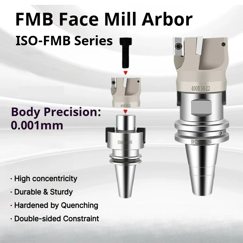 FMB Series ISO30/ISO20/ISO25 Face Mill Cutter Heads & Holders – FMB22 FMB27 Collet Chuck for CNC Wood Carving & Milling Routers