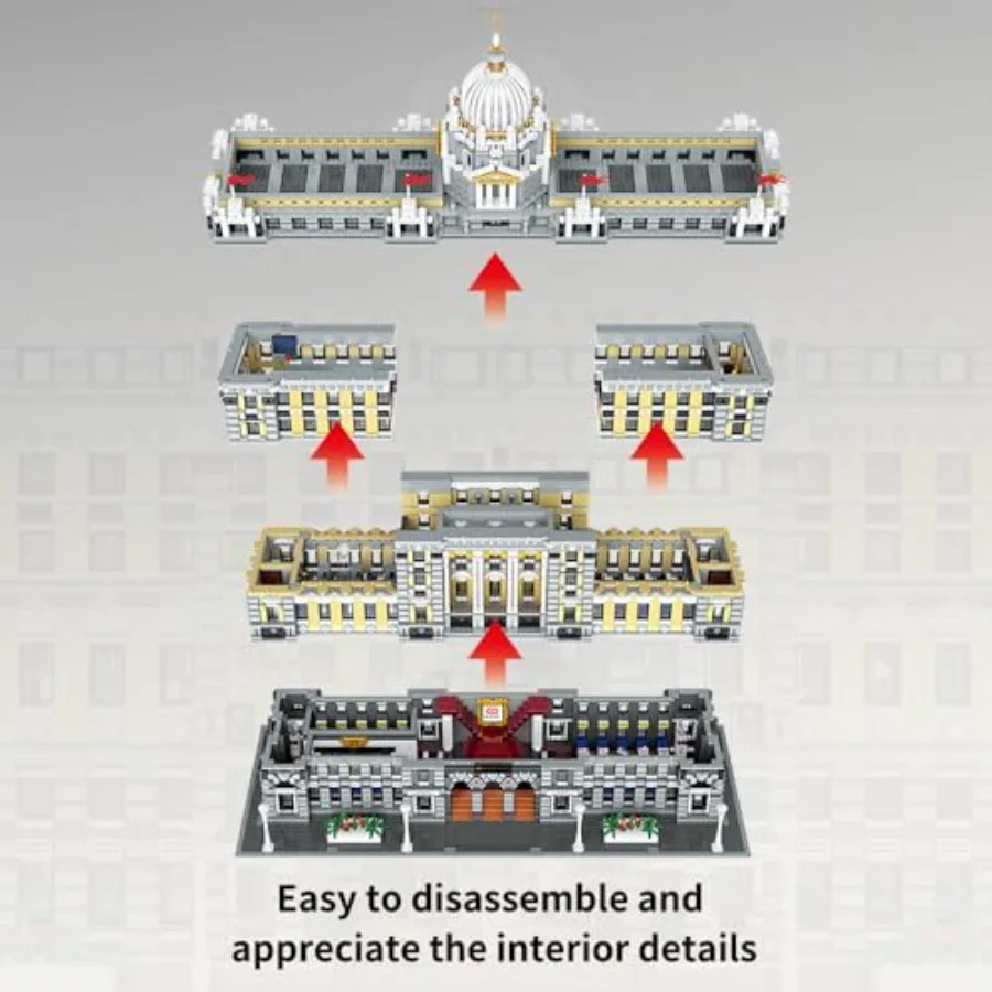 Luxurious Shanghai Bank Building Blocks Set, 10423 Pieces Modular Building Bricks House Model, Creative Landmark Buildings Gift