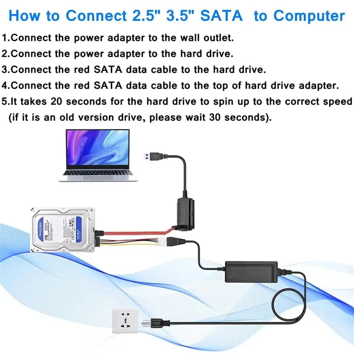 ساتا/محرك الأقراص pat/ IDE إلى محول USB ، كابل محول ، قرص صلب ، محرك أقراص صلبة ، محرك أقراص صلبة ، & quot; من من من ، كمبيوتر محمول ، كمبيوتر محمول ، قابس أوروبي