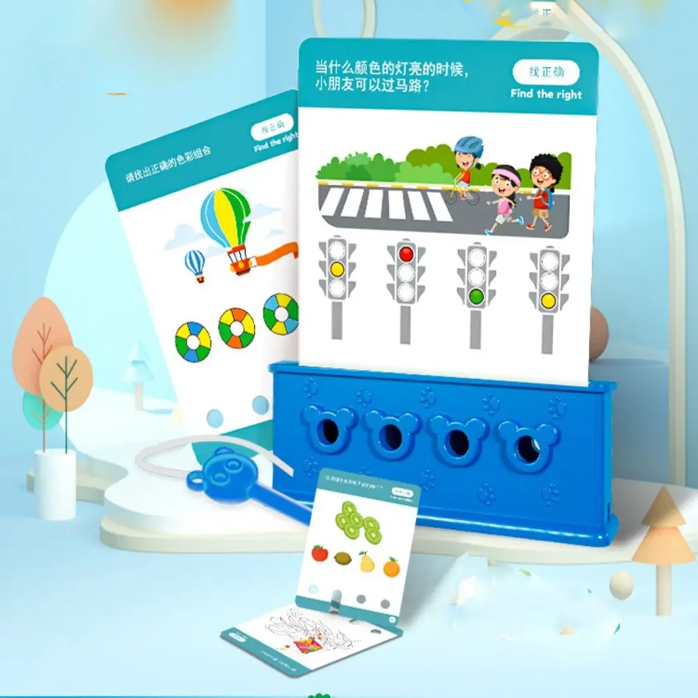 

Montessori English Logic Key Puzzle Game Early Educational 3D Logic Key Thinking Training Intellectual Matching Game