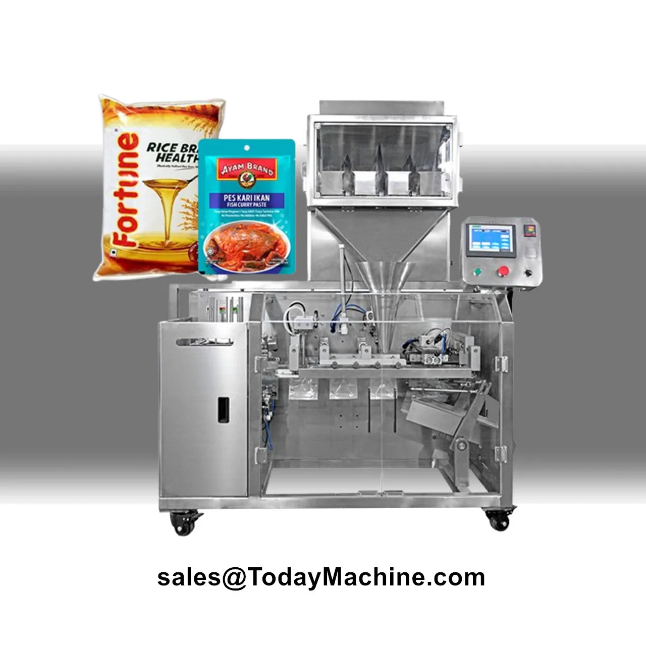 Automatic Peanut Butter Tomato Sauce Premade Bag Liquid Filling Sealing Packing Machine