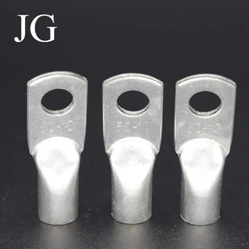 JG6/10/16/25/35/50/70/95/120-300 マリン銅ネジ穴電線ケーブルリング管状コードエンドラグコネクタ圧着端子
