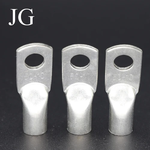 JG6/10/16/25/35/50/70/95/120-300 agujero de tornillo de cobre marino Cable eléctrico anillo Cable Tubular extremo conector de terminal Terminal de engarzado