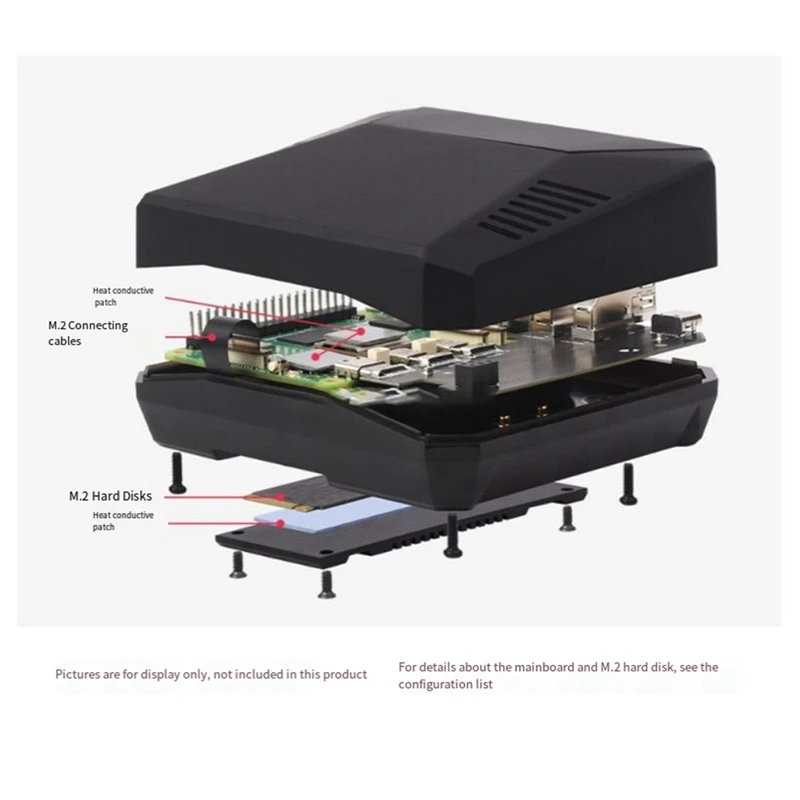 

PI5-CASE-ARGON-ONE-M.2 Case Built-In Active Cooler For Raspberry Pi5