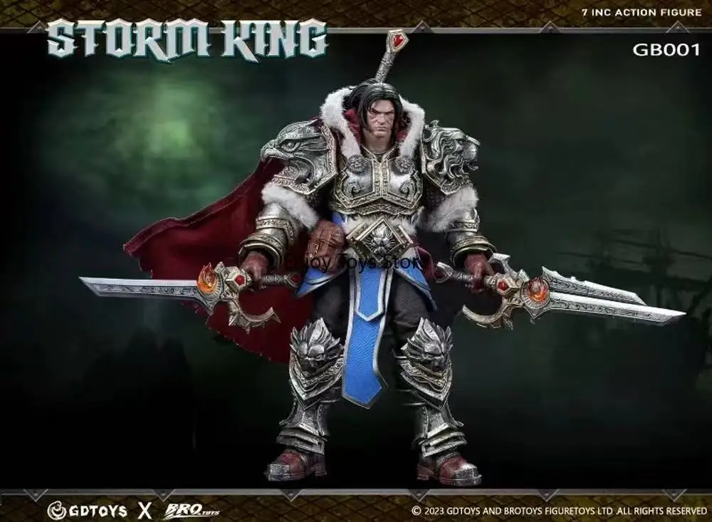 

В наличии King of Storm-War King 7-дюймовая движущаяся фигурка, украшения, модель игрушки, склад