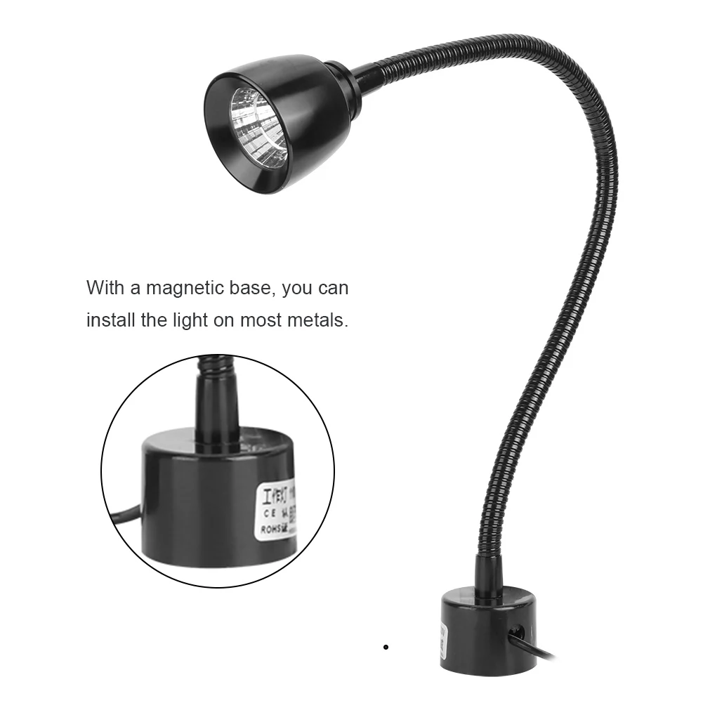 LED machine tool work light hose lathe terminal machine stripper industrial desk lamp magnetic lighting 7W