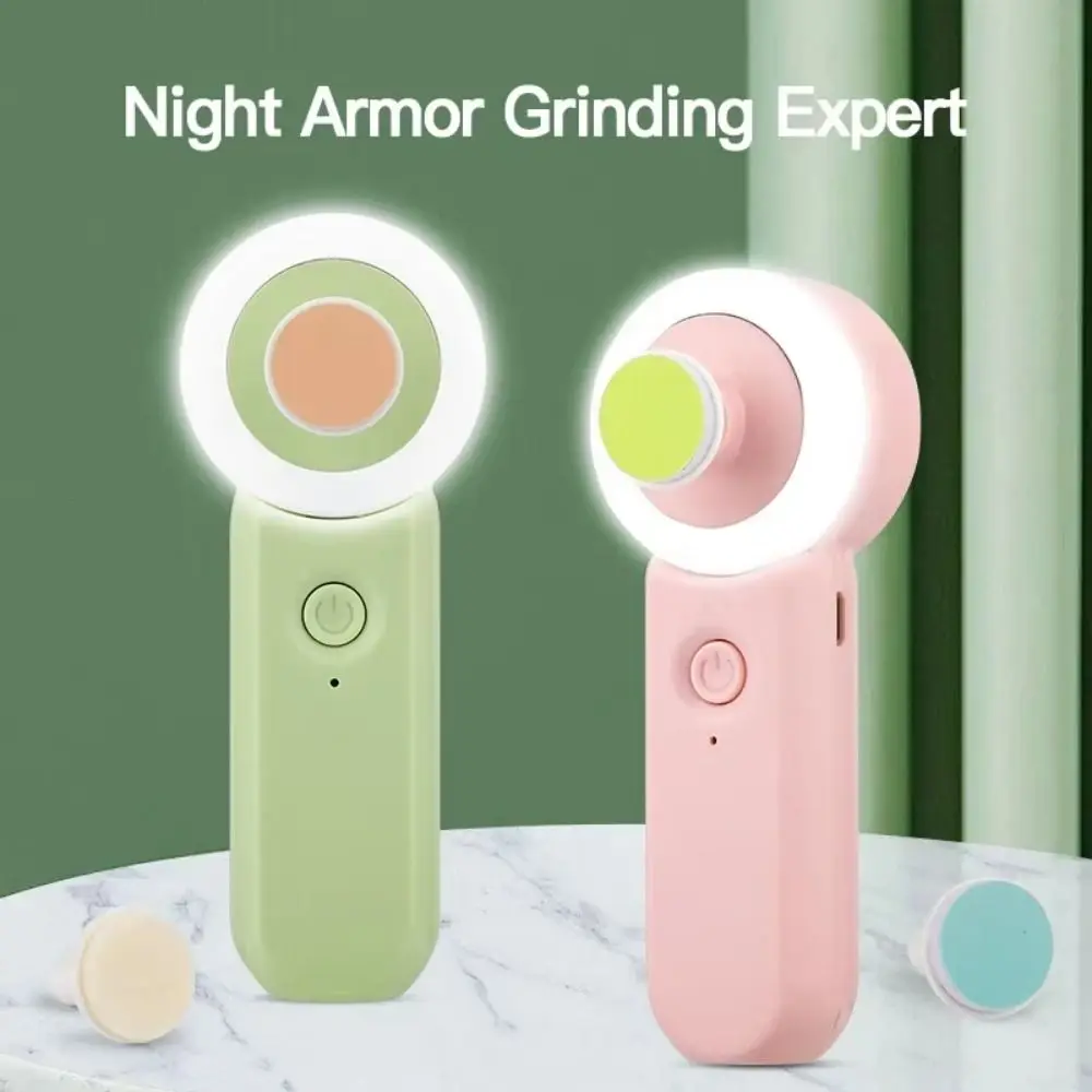 

Anti-clamping Newborn Electric Nail Clipper Low Noise 6 Grinding Heads Baby Nail Trimmer with LED Soft Lamp 2 Modes