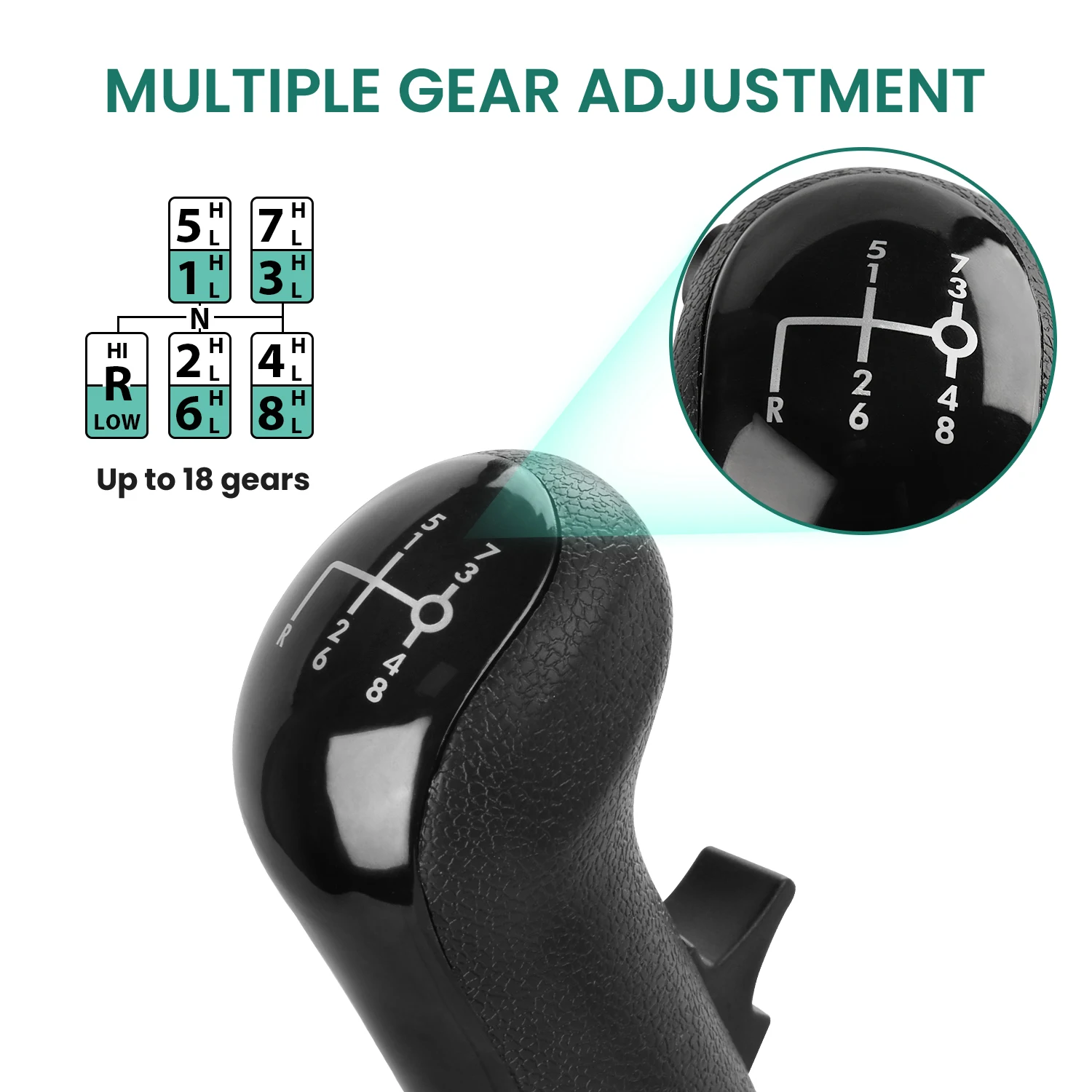 PC USB Gearshift Knob Shifter Truck High Low Gear Simulator Shifter compatible with Logitech G923 G29 G27 G25 TH8A For ETS2 ATS