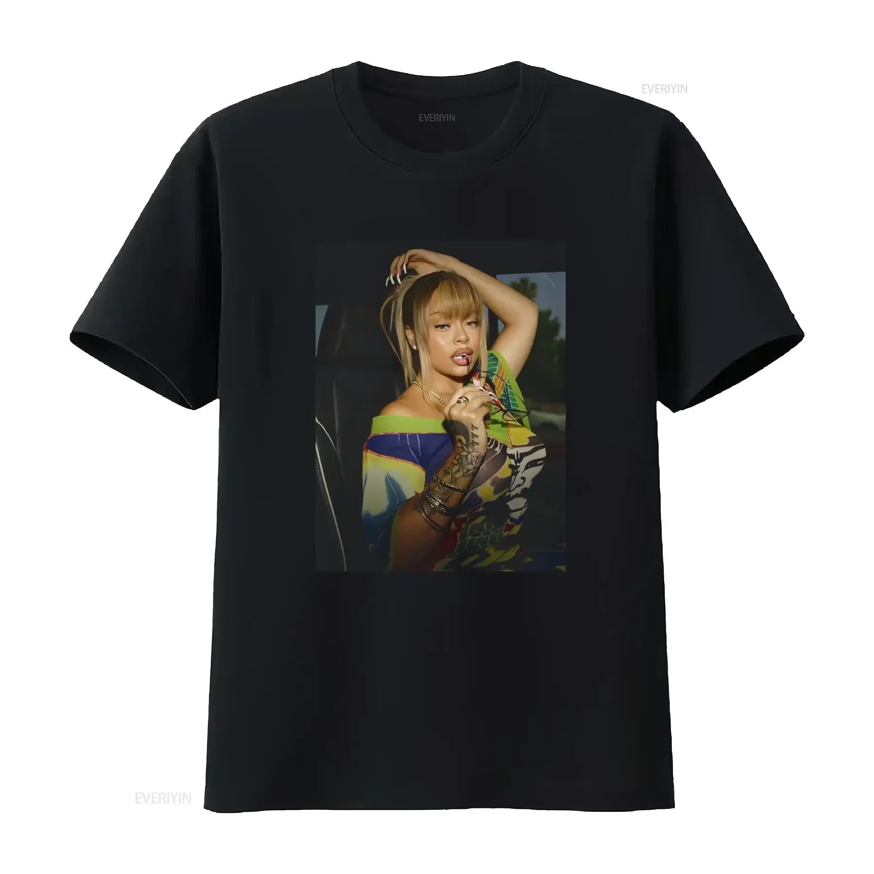 Latto Pretty Up Close T Shirt Big Ts vintage Washed graphic designer clothes Stylish Stretched Breathable Casual streetwear