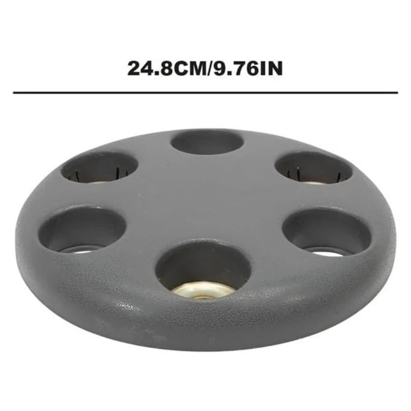Plastic Wheel Cover Pair, Gray 24.8 Trim Set, Part 93824452 6