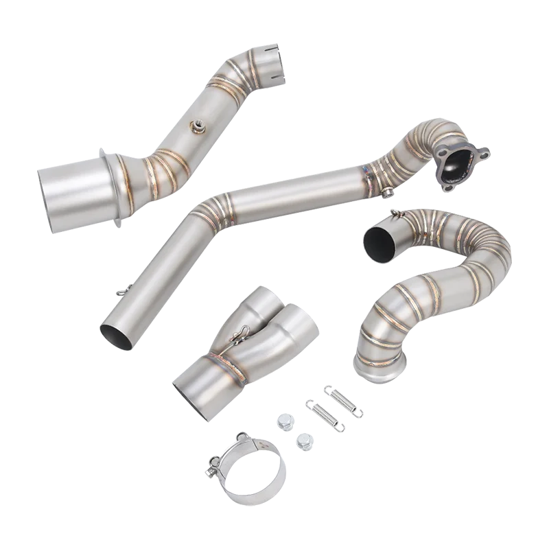 Slip On Motorcycle Exhaust Systems Escape Stainless Steel Front Link Pipe For KTM 1290 1390 Super Adventure R S EVO 2021 - 2026